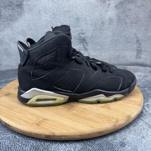 Air Jordan 6 Retro Shoes Boys Size 5.5Y Metallic Silver OG Basketball DX2835-001